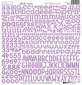 Plum Letter Scramble Alpha Stickers - Bella Blvd