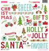 Merry Little Christmas Ciao Chipboard Icons - Bella Blvd