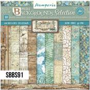 Songs Of The Sea 8x8 Background Selection Paper Pad - Stamperia