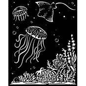 Jellyfish Stencil - Songs Of The Sea - Stamperia