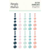 Winter Wonder Glitter Enamel Dots - Simple Stories - PRE ORDER