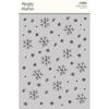 Snow Flurries 6x8 Stencil - Winter Wonder - Simple Stories