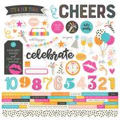 Happy New Year Cardstock Stickers - Simple Stories - PRE ORDER