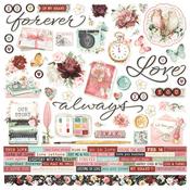 Simple Vintage Love Story Cardstock Stickers - Simple Stories
