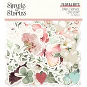 Simple Vintage Love Story Floral Bits & Pieces - Simple Stories - PRE ORDER