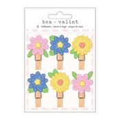 Poppy & Pear Flower Clothespins - Bea Valint