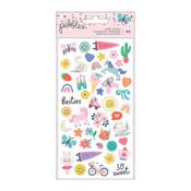 Cool Girl Puffy Icons Stickers - Pebbles