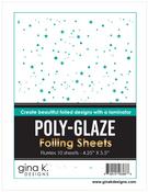 Flurries Poly-Glaze Foiling Sheets - Gina K Desgins