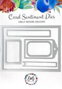 Card Sentiment Dies - Emily Moore Designs
