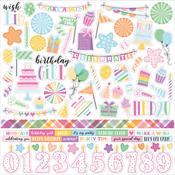 Make A Wish Birthday Girl Element Stickers - Echo Park