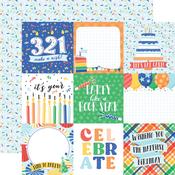 Journaling Cards 4x4 Paper - Make A Wish Birthday Boy - Echo Park