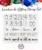Numbers & Gifting Stamp Set - Emily Moore Designs
