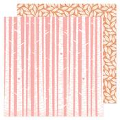 Pink Trees Paper - Hello Little Girl - American Crafts
