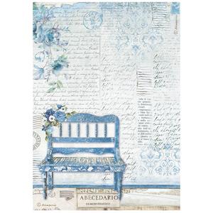 Bench Rice Paper - Blue Land - Stamperia