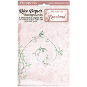 Roseland A6 Rice Paper Backgrounds Pack - Stamperia