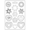 Stars & Hearts A4 Soft Mould - Blue Land - Stamperia