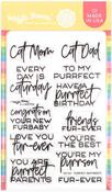 Purrfect Sentiments Stamp Set - Waffle Flower Crafts