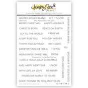 Mini Messages: Holiday 4x5 Stamp Set - Honey Bee Stamps