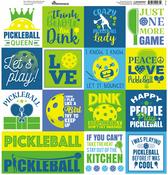 Let's Play Pickleball 12x12 Sticker Sheet - Reminisce