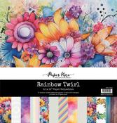Rainbow Twirl 12x12 Paper Collection - Paper Rose Studio