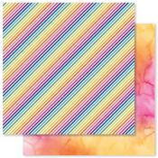 Paper D - Rainbow Twirl - Paper Rose Studio