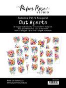 Rainbow Twirl Bouquets Cut Aparts Paper Pack - Paper Rose Studio