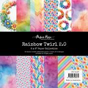 Rainbow Twirl 2.0 6x6 Paper Collection - Paper Rose Studio