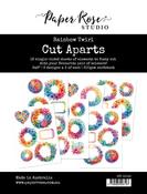 Rainbow Twirl Cut Aparts Paper Pack - Paper Rose Studio