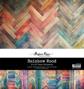 Rainbow Wood 12x12 Paper Collection - Paper Rose Studio