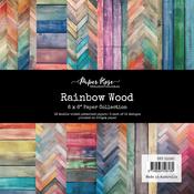 Rainbow Wood 6x6 Paper Collection - Paper Rose Studio