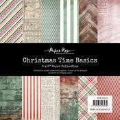 Christmas Time Basics 6x6 Paper Collection - Paper Rose Studio