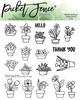 Wreath Building: Potted Plants Clear Stamps - Picket Fence Studios