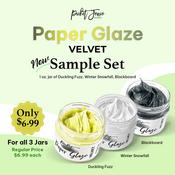 Paper Glaze Velvet Sampler Set - Picket Fence Studios