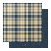 Falling Stars Plaid Paper - To The Moon And Back - Photoplay - PRE ORDER