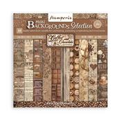 Coffee and Chocolate 12x12 Maxi Background Selection Paper Pad - Stamperia