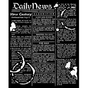Daily News Stencil - Coffee and Chocolate - Stamperia