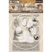 Coffee Elements Stamp Set - Coffee and Chocolate - Stamperia