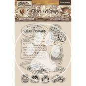 Chocolate Elements Stamp Set - Coffee and Chocolate - Stamperia