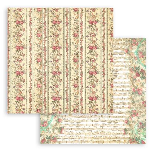 Stamperia Rice Paper Sheet A4-Precious Peony Background