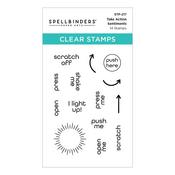 Take Action Sentiments - Spellbinders Clear Stamps