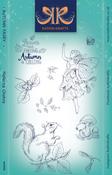 Autumn Fairy - Creative Expressions 6"X8" Clear Stamp Set By Katkin Krafts