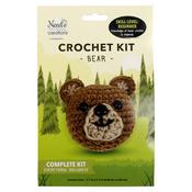 Bear 2.7"X2.7" - Fabric Editions Mini Crochet Kit