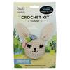 Bunny 4"X4.5" - Fabric Editions Mini Crochet Kit