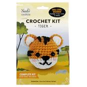 Tiger 3"X3" - Fabric Editions Mini Crochet Kit