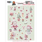 Small Elements A, Christmas Scenery - Find It Trading Yvonne Creations Punchout Sheet