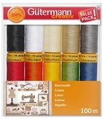 Gutermann Cotton 50 Thread Set - 10 Spools