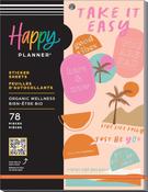 Organic Wellness - Happy Planner Large Sticker Value Pack 15/Sheets