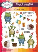 It's Your Day - Creative Expressions Jane's Doodles Clear Stamp Set 8"X6"