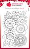 Singles Petal Doodles All Bunched Up - Woodware Clear stamps 4"X6"