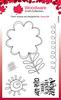 Singles Petal Doodles Never Give Up - Woodware Clear stamps 4"X6"